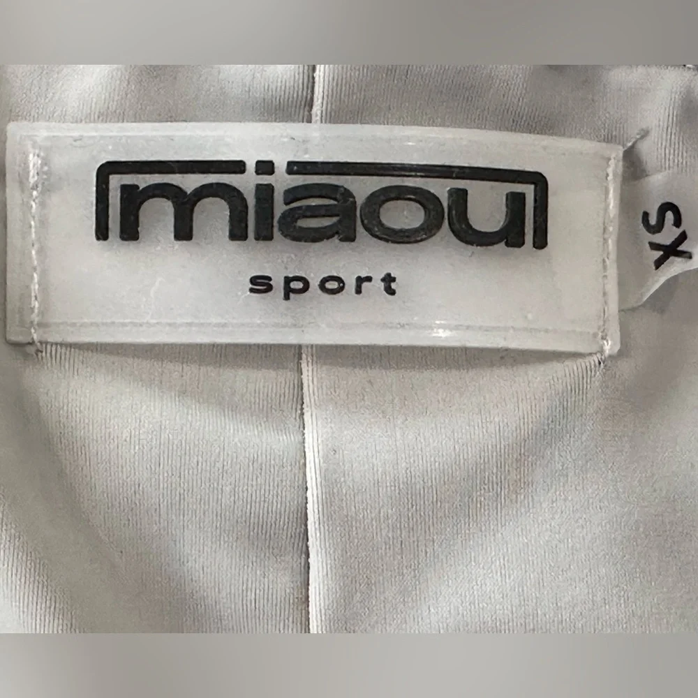 Miaou Sport Gwen Mesh Y2K Midi Skirt XS Gray Sporty Chic Gorpcore Streetwear